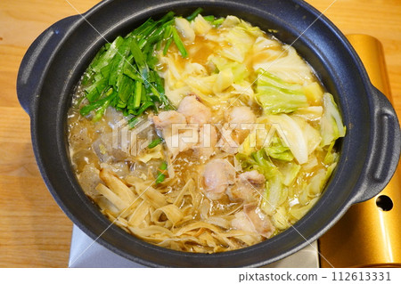 Motsunabe is enjoyed by the whole family on a cold day. Motsunabe is enjoyed by the whole family on a cold day. 112613331