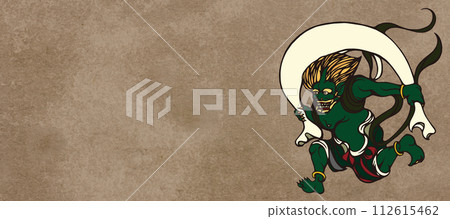 具有插圖風格的可用作背景資料的風錦 112615462