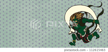 具有插圖風格的可用作背景資料的風錦 112615463