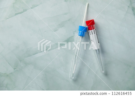 test tubes on the table  112616455