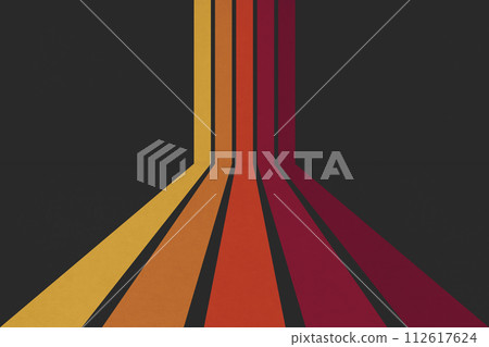 Retro style gradient perspective strips Retro style gradient perspective strips 112617624