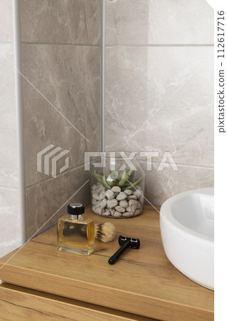 beautiful luxury white bathtub decoration in bathroom 112617716