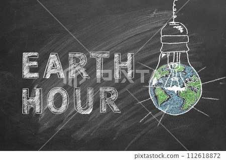 Earth hour concept 112618872