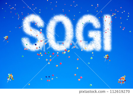SOGI clouds floating in the blue sky 112619270