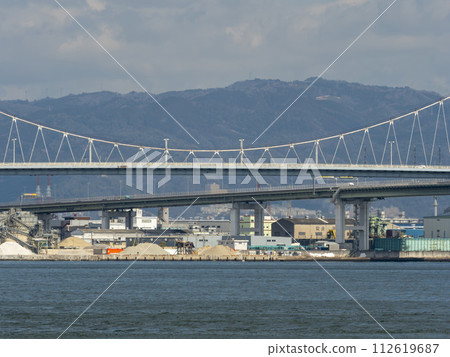 Konohana Bridge built over Osaka Port 112619687