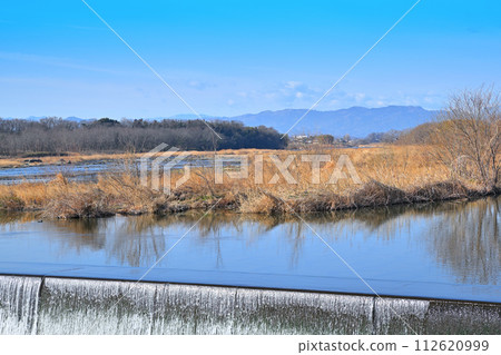 明戶白絲瀑布、明戶常留、荒川冬季風景、熊谷市 明戶白絲瀑布、明戶常留、荒川冬季風景、熊谷市 112620999