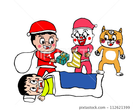 Santa Claus giving presents Santa Claus giving presents 112621399
