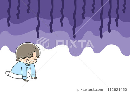 Despair image illustration material Despair image illustration material 112621460