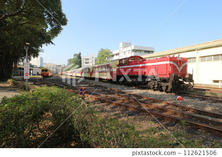 Alishan Forest Railway Depot Park Passenger Train Alishan Forest Railway Depot Park Passenger Train 112621506