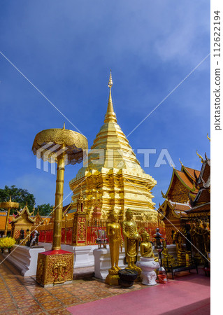 Phra That Doi Suthep Temple is buddhist temple in Chiang Mai, Thailand. Phra That Doi Suthep Temple is buddhist temple in Chiang Mai, Thailand. 112622194