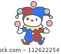 可愛的小丑變形插畫 112622254