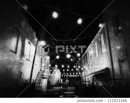 alley with lights alley with lights 112623166