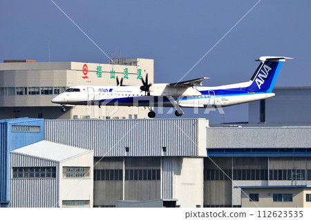 大阪國際機場 ANA 龐巴迪 DHC8-Q400 螺旋槳飛機著陸準備 Skypark 112623535