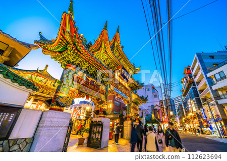 日本橫濱城市景觀三月。橫濱中華街、橫濱媽祖神社等景觀也拍紀念照…邁向新時代(夜) 日本橫濱城市景觀三月。橫濱中華街、橫濱媽祖神社等景觀也拍紀念照…邁向新時代(夜) 112623694