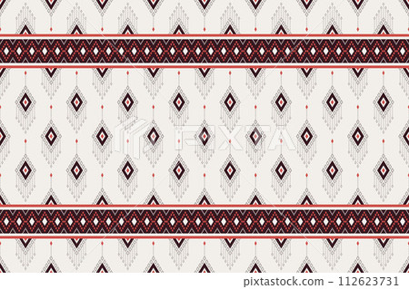 Vertical ikat geometric traditional style,seamless pattern and line texture background. Use for fabric, textile, decoration elements. Vertical ikat geometric traditional style,seamless pattern and line texture background. Use for fabric, textile, decoration elements. 112623731