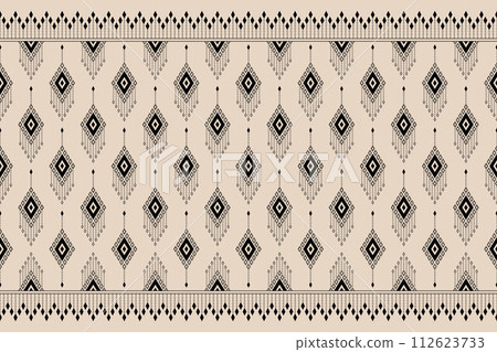 Vertical ikat geometric traditional style,seamless pattern and line texture background. Use for fabric, textile, decoration elements. Vertical ikat geometric traditional style,seamless pattern and line texture background. Use for fabric, textile, decoration elements. 112623733