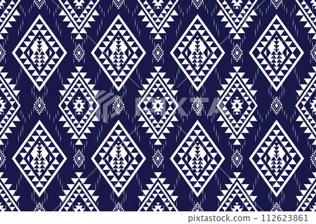 Navajo tribal vector seamless pattern. Native American ornament. Ethnic South Western decor style. Boho geometric ornament. Vector seamless pattern. Mexican blanket, rug. Woven carpet illustration. Navajo tribal vector seamless pattern. Native American ornament. Ethnic South Western decor style. Boho geometric ornament. Vector seamless pattern. Mexican blanket, rug. Woven carpet illustration. 112623861