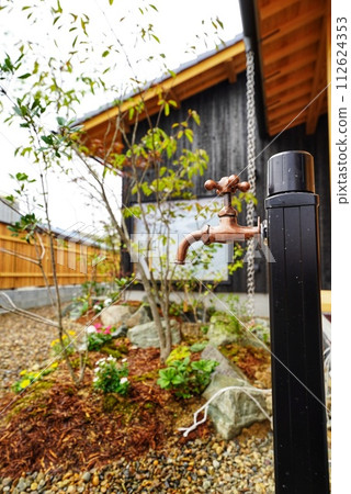 Outdoor water washing for gardening 112624353