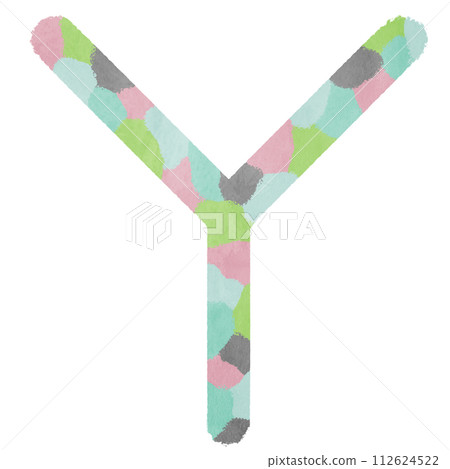 字母表中的裝飾字母“Y” 字母表中的裝飾字母“Y” 112624522