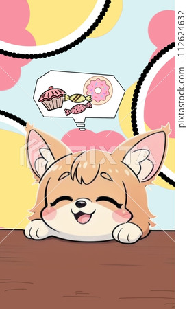 cute dogs with card 112624632