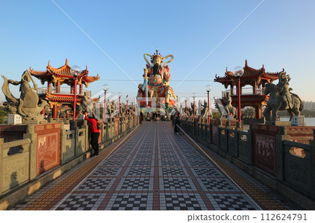 Taiwan, the approach to the statue of Emperor Xuantian 112624791