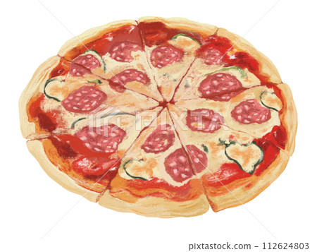 義大利辣香腸披薩(整切) 義大利辣香腸披薩(整切) 112624803