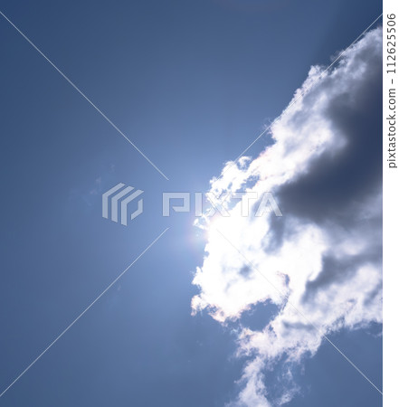 透過雲層縫隙看到的太陽 透過雲層縫隙看到的太陽 112625506