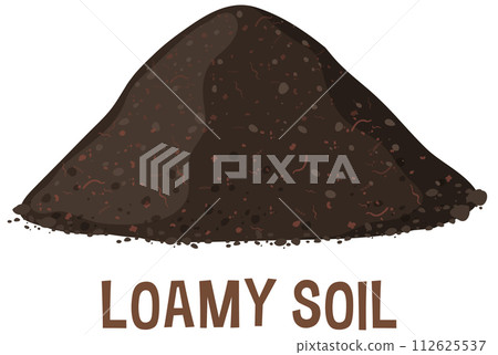 Vector Illustration of Loamy Soil 112625537