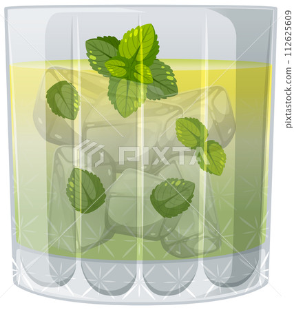 Refreshing Mint Lemonade in Glass Refreshing Mint Lemonade in Glass 112625609