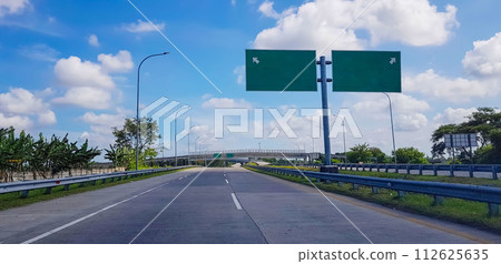 Indonesian toll road or highway, new government infrastructure project 112625635