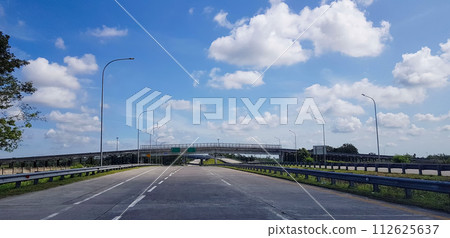 Indonesian toll road or highway, new government infrastructure project 112625637