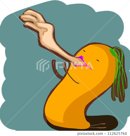 我非常想要一根胡蘿蔔,以至於我的手從喉嚨伸出來了。 我非常想要一根胡蘿蔔,以至於我的手從喉嚨伸出來了。 112625768