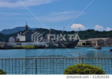 Supply ship anchored in Maizuru Bay Supply ship anchored in Maizuru Bay 112626166