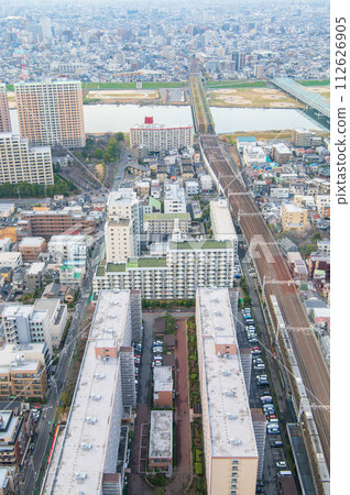 Cityscape from I-Link Town Observation Facility, Ichikawa City, Chiba Prefecture Cityscape from I-Link Town Observation Facility, Ichikawa City, Chiba Prefecture 112626905