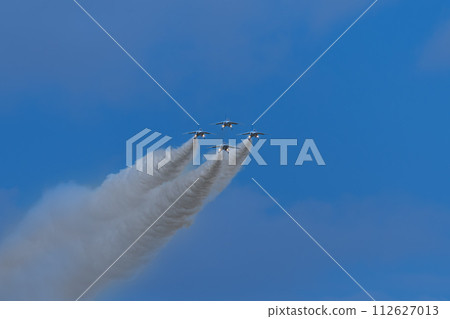 松島空軍基地航空節藍色脈衝特技飛行煙霧 112627013