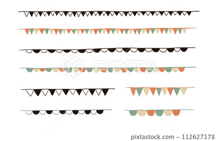Colorful garland 112627178