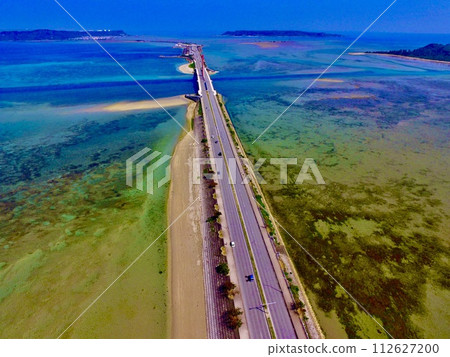 “水下道路” - 鳥瞰圖（沖繩縣杜魯市） 112627200