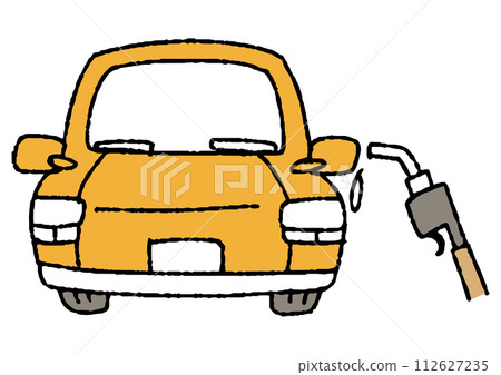 Illustration of a car refueling 112627235