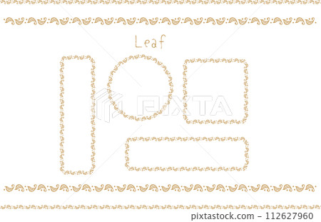 A frame set of plants in calm colors. A frame set of plants in calm colors. 112627960