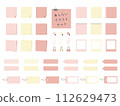 Various tag sets 112629473