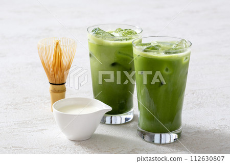 冰抹茶拿鐵，由宇治茶製成的正宗日本抹茶拿鐵 112630807