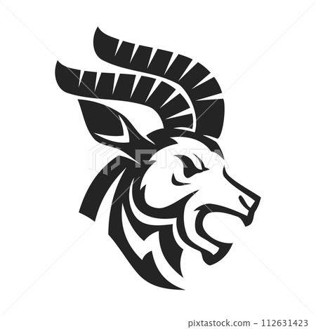 Gazelle Logo template Isolated. Brand Identity. Icon Abstract Vector graphic Gazelle Logo template Isolated. Brand Identity. Icon Abstract Vector graphic 112631423