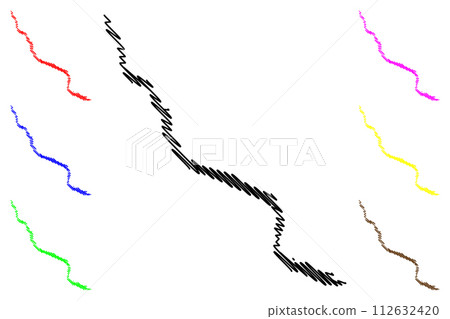 Lake Chelan (United States, North America, us) map vector illustration, scribble sketch map Lake Chelan (United States, North America, us) map vector illustration, scribble sketch map 112632420