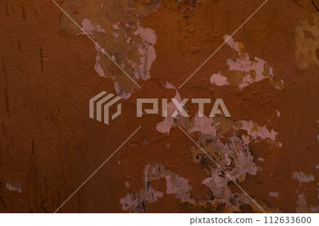 terracotta plaster wall of old mediterranean city terracotta plaster wall of old mediterranean city 112633600