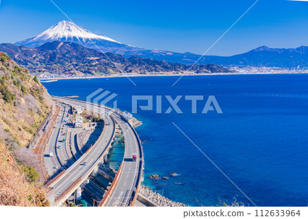 (靜岡縣)從Satsuko Pass看到的富士山 (靜岡縣)從Satsuko Pass看到的富士山 112633964