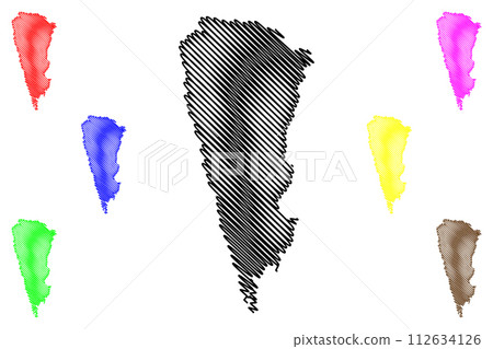 Lake Mainit (Republic of the Philippines, Mindanao) map vector illustration, scribble sketch map Lake Mainit (Republic of the Philippines, Mindanao) map vector illustration, scribble sketch map 112634126