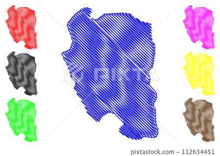 Lake Nyos (Africa, Republic of Cameroon) map vector illustration, scribble sketch map Lake Nyos (Africa, Republic of Cameroon) map vector illustration, scribble sketch map 112634451