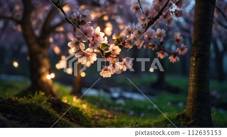 Spring in the fairy forest, perfect for a background Spring in the fairy forest, perfect for a background 112635153