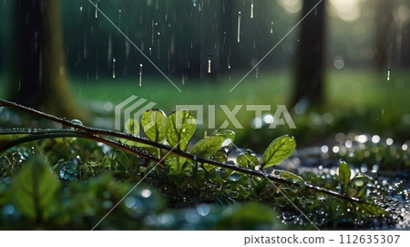 Fairy forest perfect for background in spring, summer, fall and winter 112635307