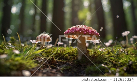 仙女森林非常適合春夏秋冬的背景 112635324